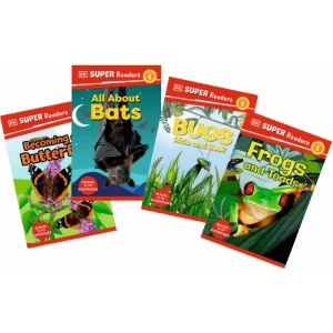 Super Readers L1 set - Insects, bats, frogs and toads